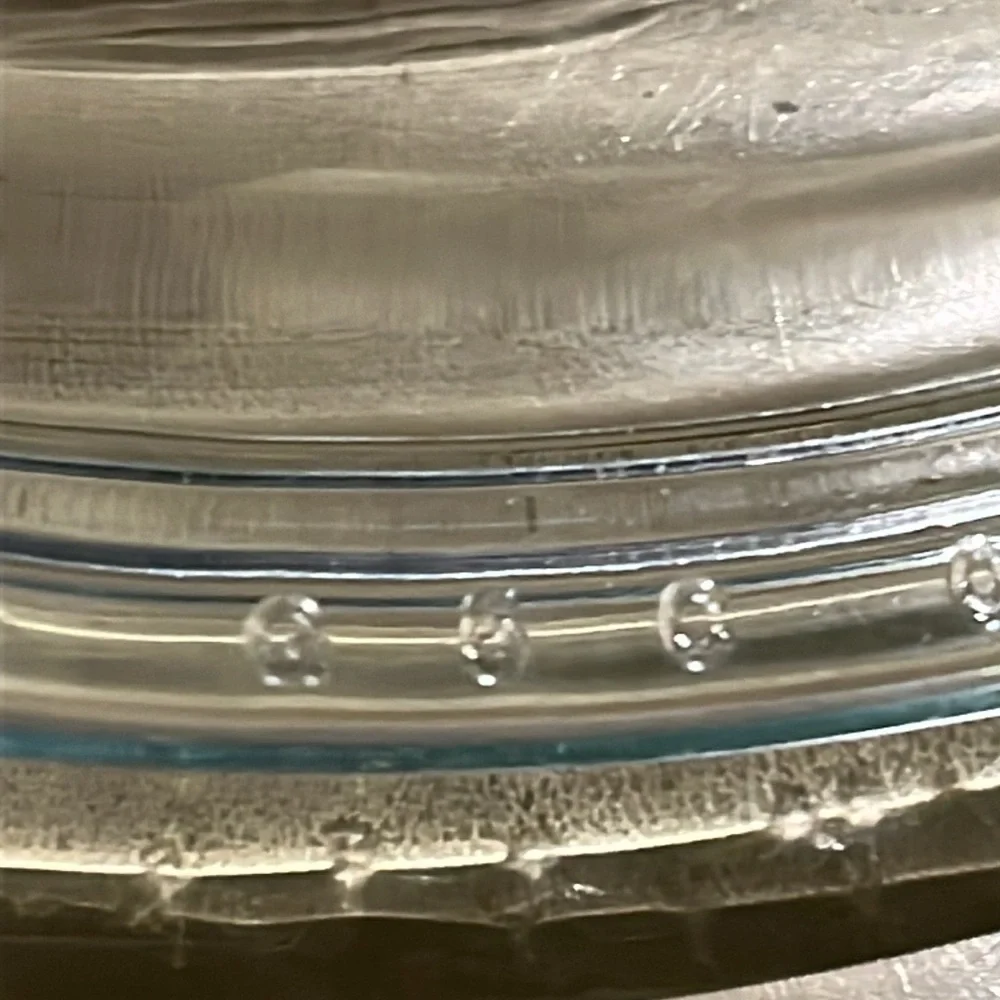 Pyrex G-5-C Ice Blue Replacement Lid  for Corning French White 1.5 Qt. Casserole